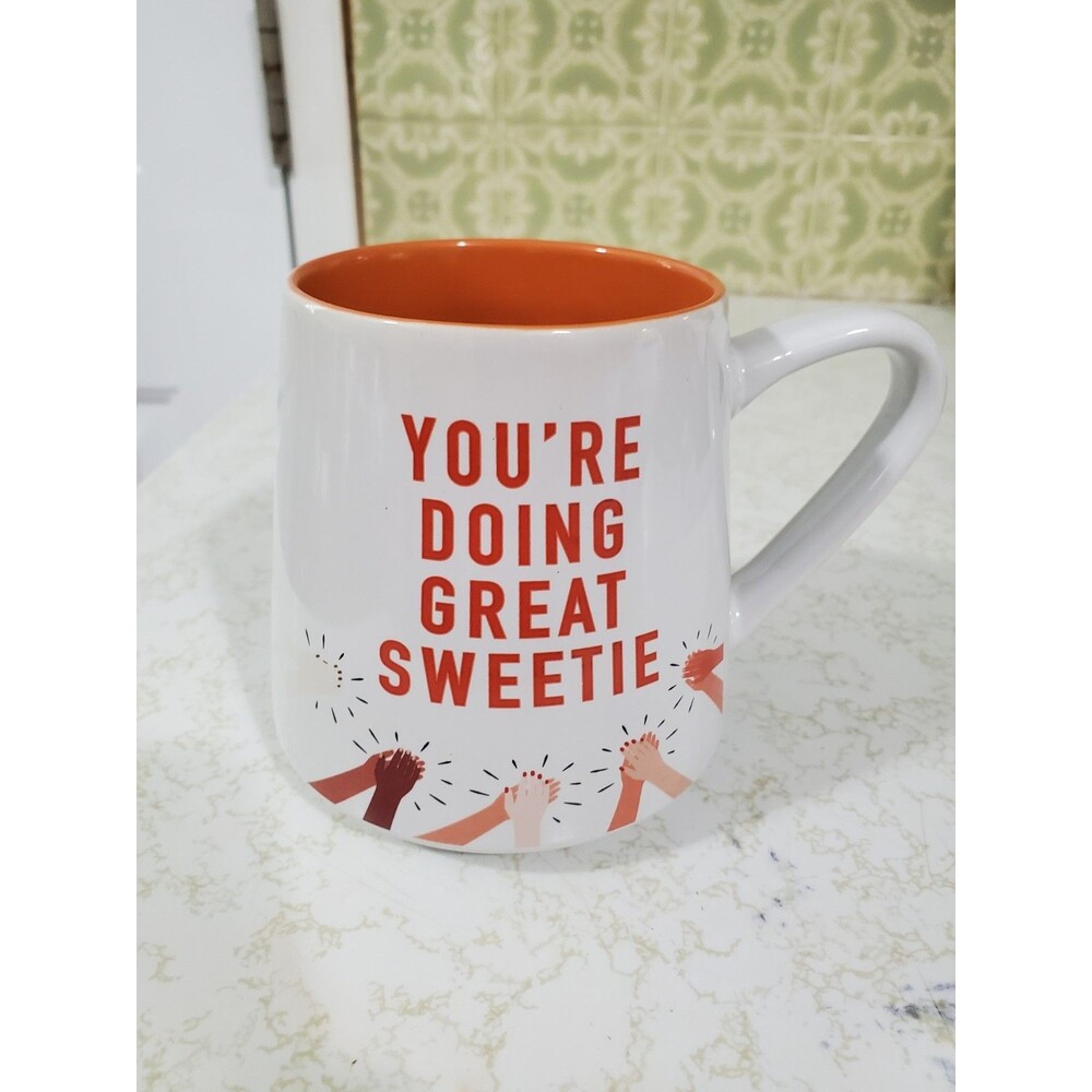 Motivational Coffee Mug 16 oz You’re Doing Great Sweetie Thyme & Table